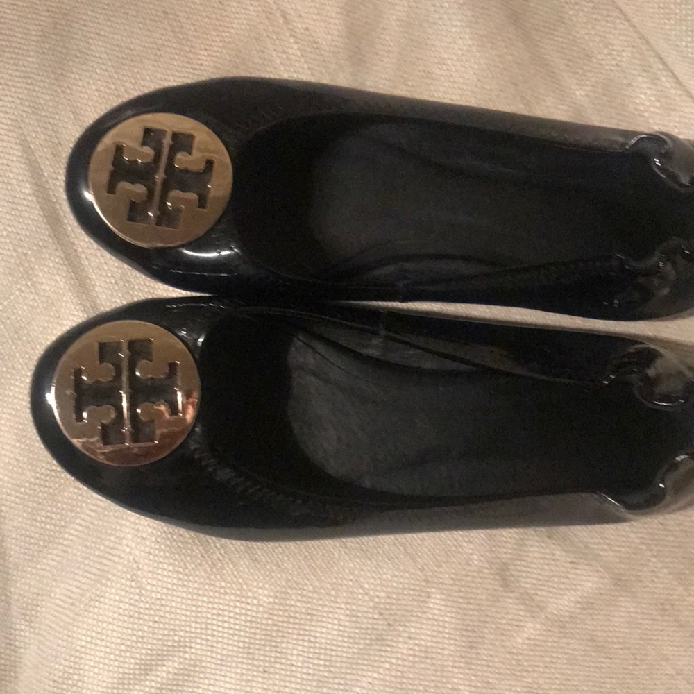 Black Patton Minnie Tory Burch ballet flats